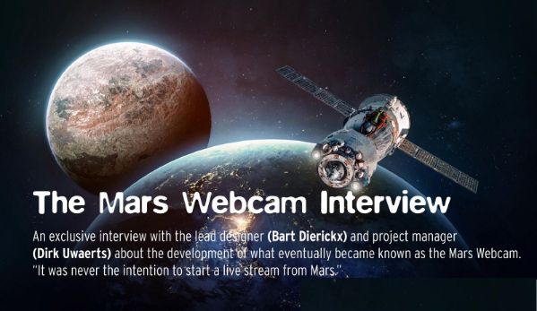 The Mars Webcam Interview: development, challenges and unique features of a camera in space